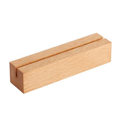 China A4A5A6 Eco-friendly Material Acrylic Wooden Wooden Card Holder A4A5A6 Sign Table Card Holder Photo Postcard Photo Picture Display Rack for sale