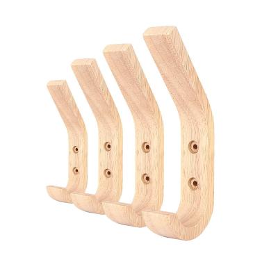 China Sustainable Vintage Decorative Heavy Duty Single Wall Mounted Wooden Coat Hook Wall Hooks for sale