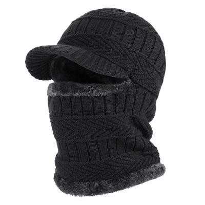 China breathable & Waterproof Winter Skullies Beanies Hats For Women Mens Wool Scarf Covers Balaclava Mask Gorras Hood Knitted Hat for sale