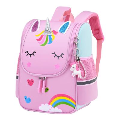 China Cute Lightweight Anti-theft School Bag Kids Backpacks for Girls, Children's Unicorn Girls Backpack Schoolbags for Kindergarten for sale