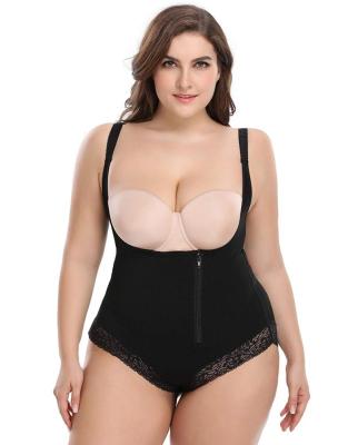 China Fajas Colombianas Powernet Compression Breathable Body Shapers Underbust Shaping Underwear With Zipper Waistband for sale