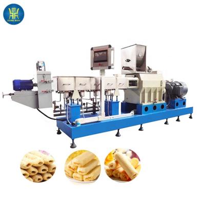 China Puffed Extruded Corn Snack Making Machine Cream Filled Processing Line Machinery Core Filling Production Snack Equipment for sale