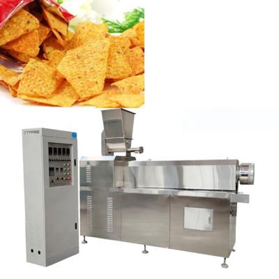 China food & Beverage Factory Processing Extruder Make Corn Chips Machine Fried Tortillas Tortilla Doritos Triangle for sale