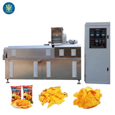 China food & Beverage factory doritos snack making machine fried nachos food processing manufacturing extruder factory for sale