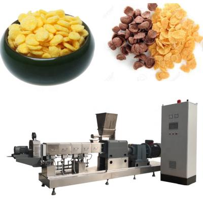 China Factory Twin Screw Corn Flakes Snacks Making Machine Breakfast Cereal Production Line Equipment for sale