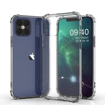 China Shockproof Shockproof Soft TPU Clear Cell Phone Case Clear Cell Phone Case Shockproof Cover For Iphone 7 8 11 12 pro max for sale