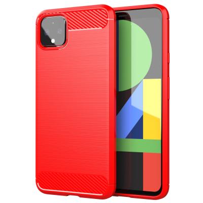 China Anti-fall Carbon Fiber Soft Case TPU Cell Phone Cases Covers For Google Pixel 6 5 4 3 2 XL Phone Pockets for sale