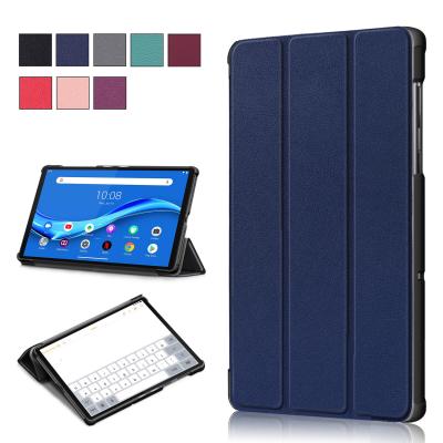 China Auto Leather Sleep/Wake Function PU Tablet Cover Smart Case For Lenovo Tab M10 10.1 X605F X505F Flip Tri Stand Case for sale