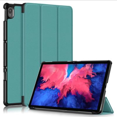 China Auto-sleep Stand Magnetic Flip Covers Tablet Cover Case Triple Pocket For Lenovo Tab P11 TB-J606F for sale