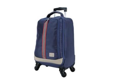 China Small 19 inch 600D polyester lightweight travel luggage with four spinner wheels for sale