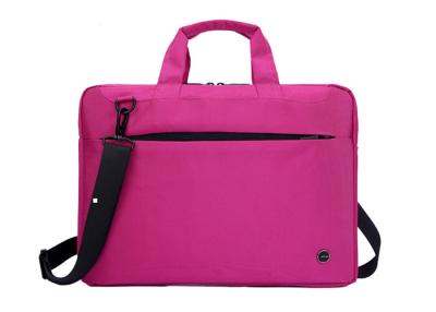 China Cute Ultralight nylon padded pink laptop bags 15 inch with bottom compartment for sale