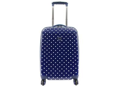 China Customized Polka dots luggage / ABS and PC trolley case with 360 degree rotating wheels for sale