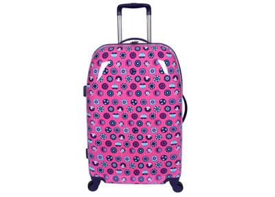 China Strong PC trolley case hand luggage case with 360 degree aircraft wheels and TSA lock for sale