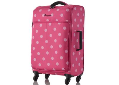 China Portable Carry on Lightweight travel luggage , polka dot luggage set on wheels for sale