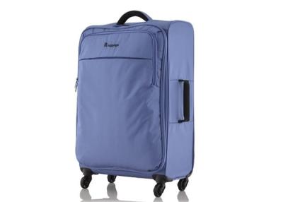 China Polyester lightweight hand luggage on wheels with PE foam handle on top and side for sale