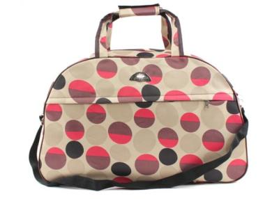 China Imprint or embroider logo polka dot duffle bags for teenage girls for sale