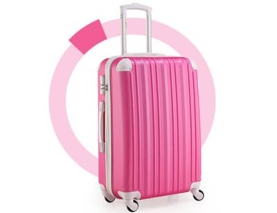 China Colorful ABS luggage set collision avoidance corner protector , hardshell luggage sets for sale