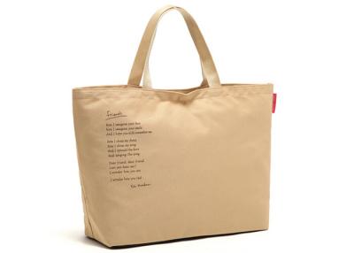 China Recycled Reusable Canvas Shopping Bags Printed with Small Inner Bag for sale