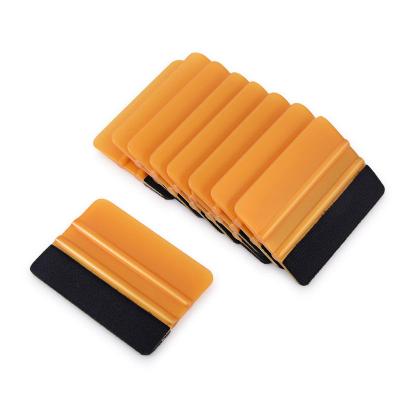 China Stocked Vinyl Scraper Decal Applicator Tool Foil Squeegee With Felt Edge for sale