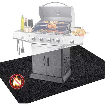 China Heat Resistance Washable BBQ Floor Fire Pit Mat for sale