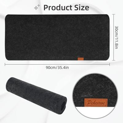 China Extra Large Folding Gray Non-Slip Felt Desk Protector Mats Gaming Mouse Pad With Competitive Price for sale