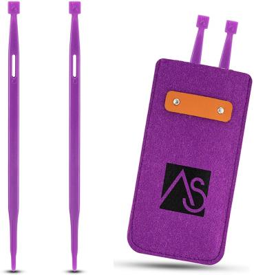 China Sewing Tools Logo Purple Sewing Tool Kits Custom Made Multifunctional 2Pcs for Craft Projects Sewing Use for sale