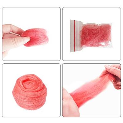 China New Zealand wool roving origin smooth carded and fluffier shiny felt pure viable and colorful in Nepal for sale