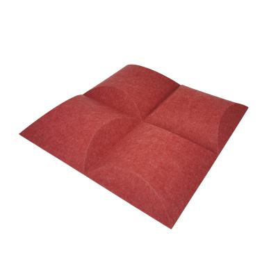 China Modern European Standard High Density Polyester Fiber 3d Felt Acoustic Wall Panel for sale