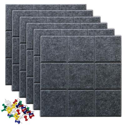 China DRAWING BOARD Large Panels Tiles For Wall With Push Pin Notice Boards For Home Office Kitchen Notes Felt Pin Board for sale