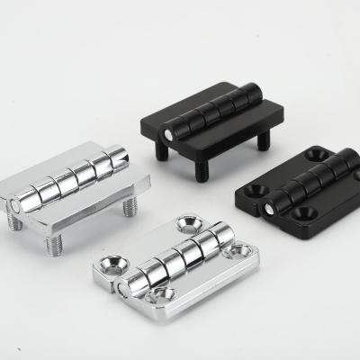 China Metal Custom Zinc Alloy Black door Hinge for aluminium profile for sale