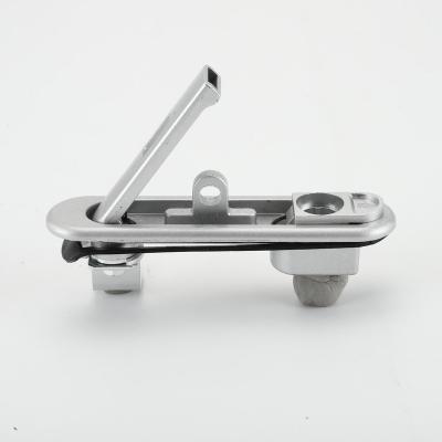 China Metal electronic cabinet panel swing door handle lock matt chrome plating with keys for sale