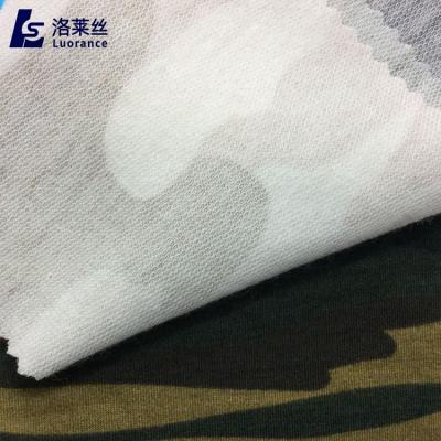 China Anti-Static Hot Sale Camouflage Print Polyester 100% French Terry Fleece Fabric for sale