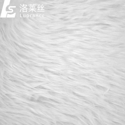 China Wholesale White Synthetic Auto Upholstery Faux Fur Fabric for sale