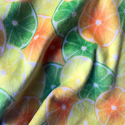 China Custom digital printing stretchy stretchy polyester spandex toys minky fabric for sale