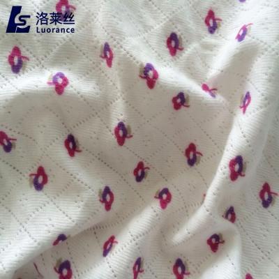 China 100% Cotton Jacquard Anti-Static Transfer Loop Ex-On Rib Mesh Knit Fabric for sale