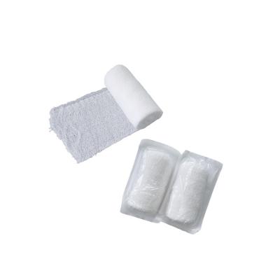 China Sustainable Softness High Quality 100% Single Absorbent Roll Bandage Medical Cotton Military Gauze for sale