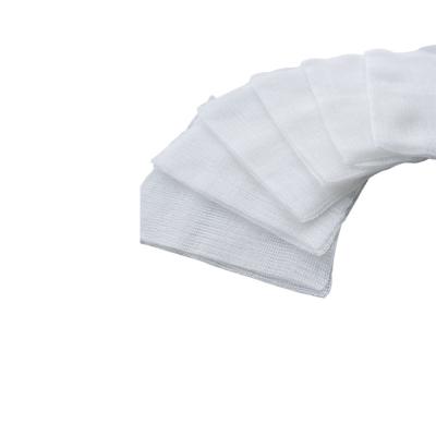 China Hospital Medical Gauze Non Woven Gauze Pad 4 Ply Sterile Medical Cotton 7.5x7.5cm Disposable 100% Pad for sale