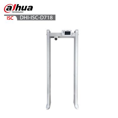 China Dahua Repeat Metal Detector Door Frame Body Temperature Measurement Detection Scanner Portable Security Door DHI-ISC-D718 for sale