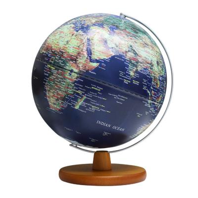 China Art Deco 30cm World Globe Illuminated AR Globe with Stand Educational LED Augmented Reality Earth Globe for Kids Learning for sale