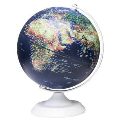 China Art Deco 30cm World Globe Illuminated AR Globe with Stand Educational LED Augmented Reality Earth Globe for Kids Learning PC-1249HM for sale