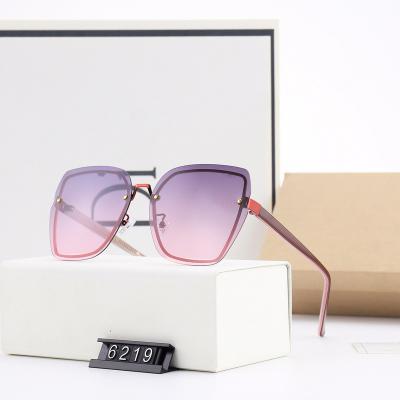 China Shade 2023 one-piece high quality polarized luxury brand Sunglasses Gradation Famous brand new arrival fashion sunglasses for sale