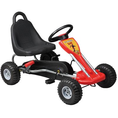 China Ride on toy 3-8 years old children pedal to go kart with hand brake exercise forming four rounds ride children go kart for sale