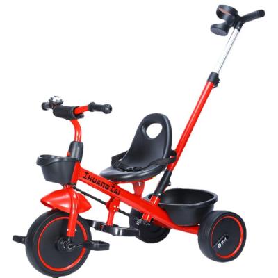 China Ride On Toy Simple Baby Kids Tricycle Toddler Stroller Removable Canopy for sale