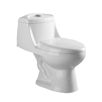 China Double-Flow Cheap One Piece Ceramic P Trap Toilet Made In Tangshan China for sale