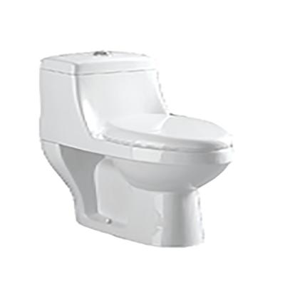 China Double-Flow Ivory Ceramic One Piece Toilet Seat For Human And Children for sale