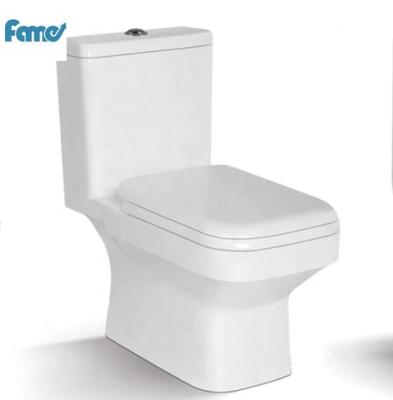 China Double-flow P Trap Siphonic Wc One-piece WC Ceramic Sanitary Ware Bathroom Toilet Bowl for sale