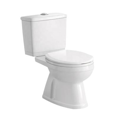 China New Style Double-Flow Two-Piece Washdown Belt 200mm Rough-in Toilet for sale