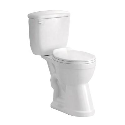 China High Quality Cheap Double-Flow P Trap Two Piece Ceramic Toilet Made for sale