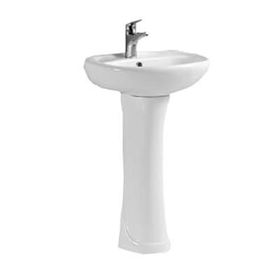 China Modern Bathroom Sanitary Ware Ceramic Wall-hung Basin For Saudi Market for sale