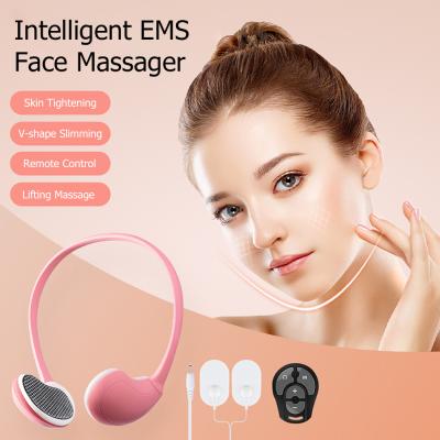 China Chin Lift V-line Up Lift Belt Machine Photon Therapy Facial Massager Device Slimming Massager Galvanic V-face Care for sale